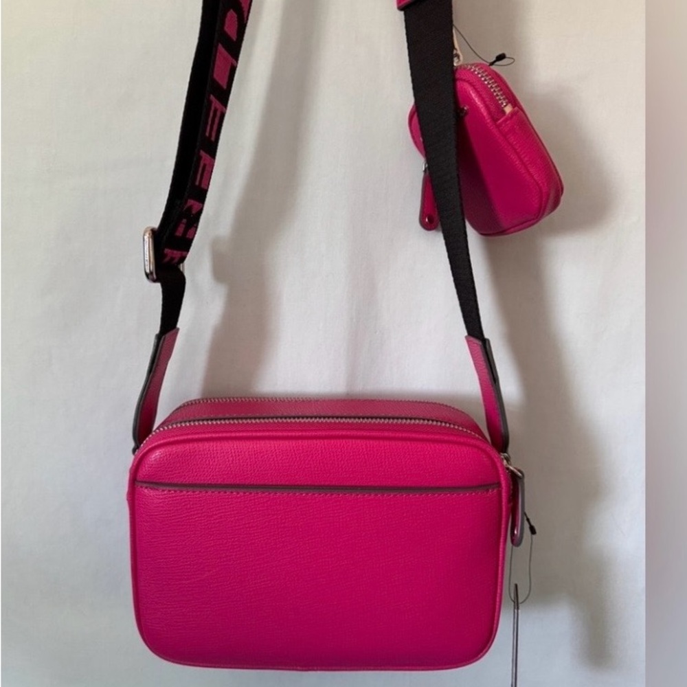 NWT Karl Lagerfeld Pink Crossbody Bag and pouch and dust bag - Picture 5 of 6